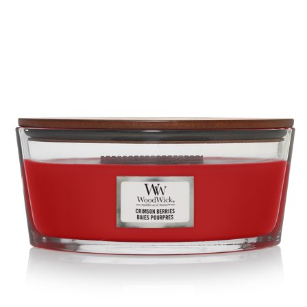 Woodwick Ellipse Candles Crimson Berries 453g - Candela Profumata
