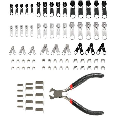 85 Dele Lynlås Reparations Sæt Lynlås Udskiftnings Tilbehør Lynlås Udskiftningstænger T-x