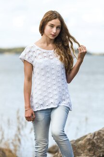 Strikkeoppskrift Blondestrikket tunika - Järbo