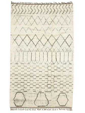 Hand Knotted Berber Style Rug 165X270