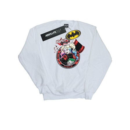DC Comics Girls Harley Quinn Joker Patch Sweatshirt 7-8 år W