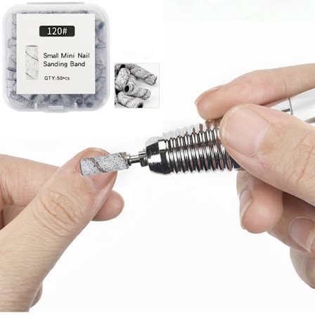 #3mm nagelpolerings slip ring 60 st mini slip ring - #120#