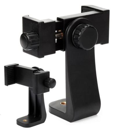 Mobil telefon klip 360 grader roterende med alle 1/4 skrue mobiltelefon holder stativ montering skrivebord stativ adapter