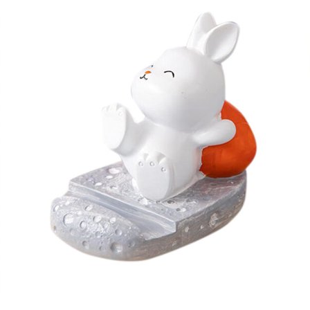 Unik søt mobiltelefonholder bilholder kul morsom 3D tegneserie katt kanin dyredesign mobiltelefon nettbrett stativ for skrivebord