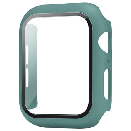 Glas+Skal för Apple Watch fodral 9 8 7 6 SE 5 iWatch Tillbehör Skärmskydd Apple watch serie 44mm 40mm 41mm 45mm 42mm 38mm