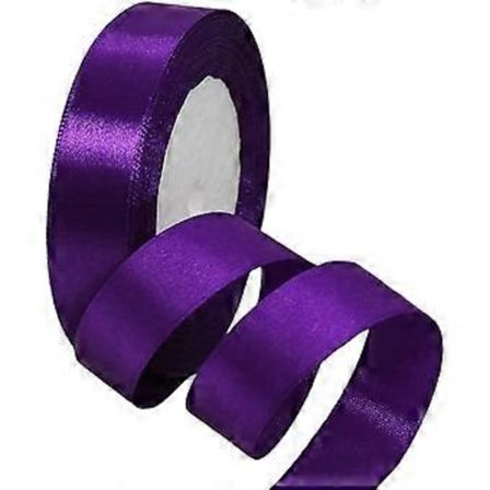 20mm lahjapaketointiin, 22,86M kaksipuolinen satiinipolyesterinauha ilmapalloille - tummansininen (violetti)