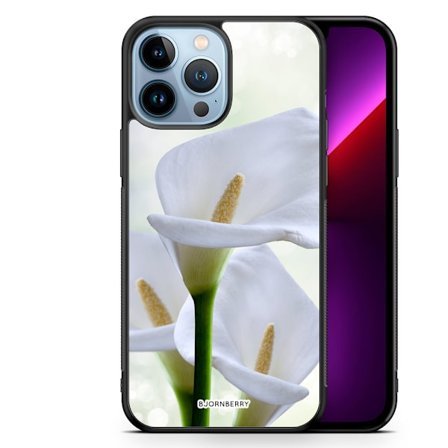 Bjornberry Skal iPhone 13 Pro Max - Vit Blomma