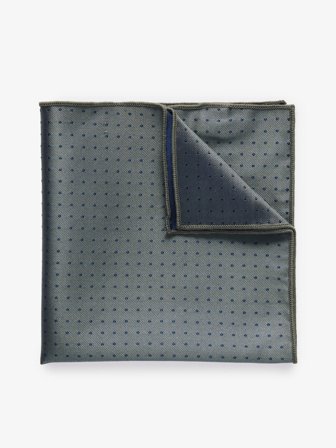 John Henric Men's Olive Green Pocket Square Dot Size Onesize