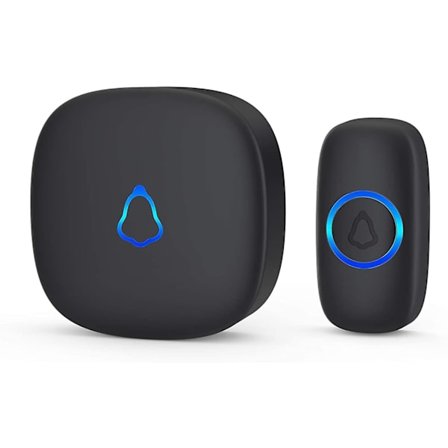 Trådløs Dørklokke, Stikkontakt Vandafvisende Batteridrevet Ledningsfri Dørklokke, der Fungerer på 300 Meter