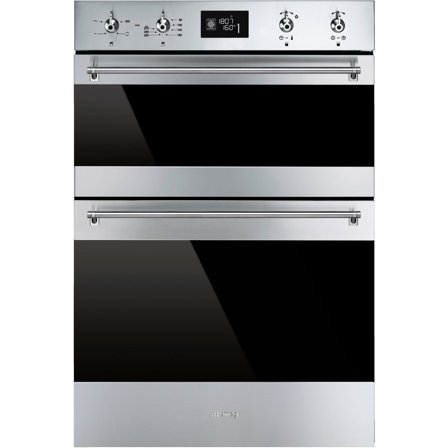 Smeg 60cm Classic Dobbelt Multifunktionsovne i Rustfrit Stål | KitchenOne