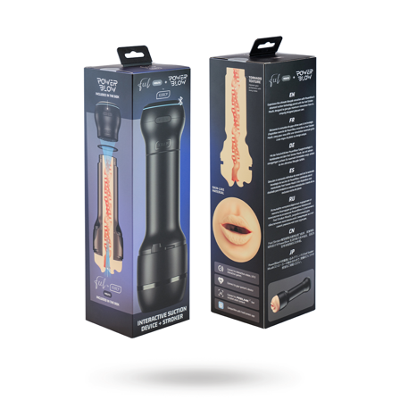 Kiiroo - PowerBlow + Feel Mouth Stroker Combo Set - Vuxen.se - Fleshlight, masturbator, lösvaginor, blowjob machine