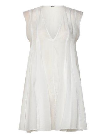 Weekday Short Chiffon Dress - White - M