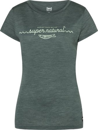 Super.natural Women's Sarda Tee Women Short sleeved fitness sweater Grey L