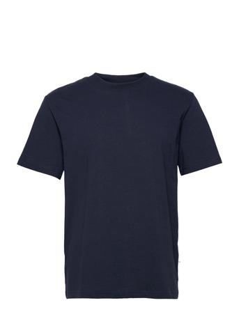 Slhrelaxcolman200 Ss O-Neck Tee S T-shirt Blå Selected Homme