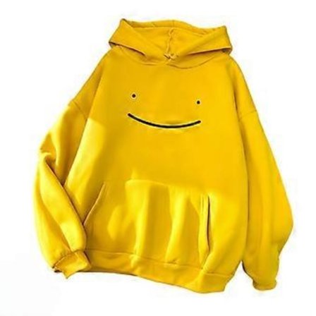 2025 Sweatshirts til Kvinder, Smiley Casual Løs Skjorte Hættetrøjer (M Gul)
