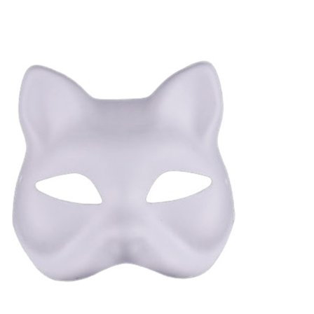 Barnemaske hvit håndmalt pappmaske barnas male maske hvit embryo fargemaske Pekingopera