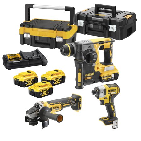 Dewalt DCK305P3T-QW Værktøjssæt, Maskiner