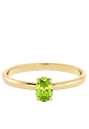 Edblad Misty Ring Green Gold Smycken & klockor Dam Guld XL 19,5 mm