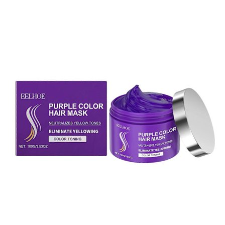 Eelhoe Keratin Purple Hair Mask nærer og fukter tørt og krusete hår, og gjør det glatt, skinnende og reparerer håret
