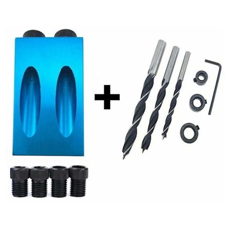 15 graders vinkel special sned hål lokaliserare + träbearbetning borr set