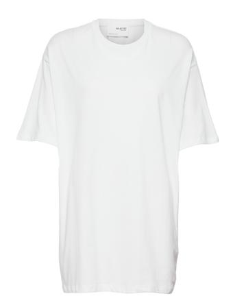 Slffreja Ss O Neck Over Tee W White Selected Femme