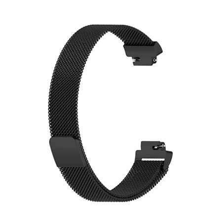 Milanese klockarmband för Fitbit Inspire 2, Storlek: S (Svart) [BR]