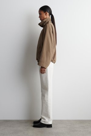 COS Femme Jean Reprise Droit in Blanc