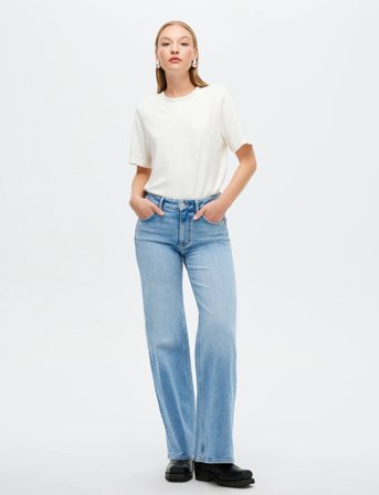 NEUW Eva Wide Miragelight Vintage Indigo - Blue - 27 x 30