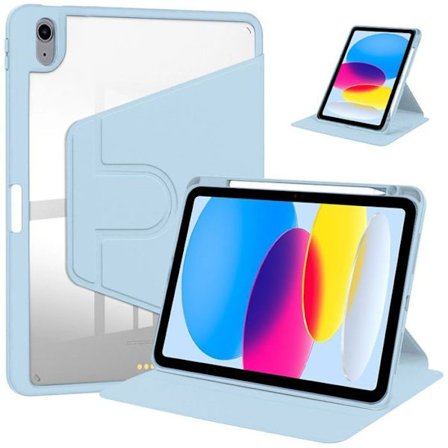 Slagfast Cover - BOOLING - til iPad A16 (11") / iPad 10 2022 (10,9") - Rotérbar - med Stylus Holder - Blå