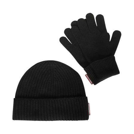 Dsquared2, Gloves set Zwart, Heren, Maat:ONE Size