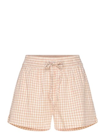 Hunkemöller Short Linen Check - Beige - M