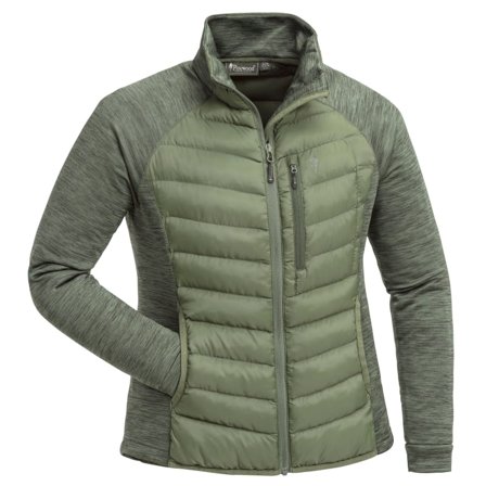 Pinewood Women's Abisko Hybrid Power Fleece Jacket Women middle-layer synthetic jackets Green M