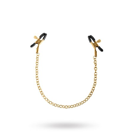 Gold Chain Nipple Clamps - Vuxen.se - Bröstklämmor, nipple klämmor för BDSM