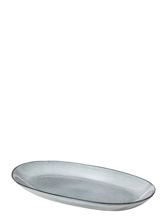 Fad Oval 'Nordic Sea' Stentøj Grey Broste Copenhagen