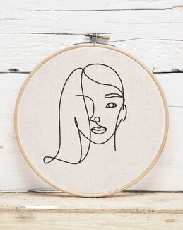 Broderikit Billede Abstrakt Kvinde - Duftin