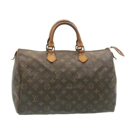 Louis Vuitton Vintage, Pre-owned Speedy 35 Monogram Handbag Bruin, Dames, Maat:ONE Size