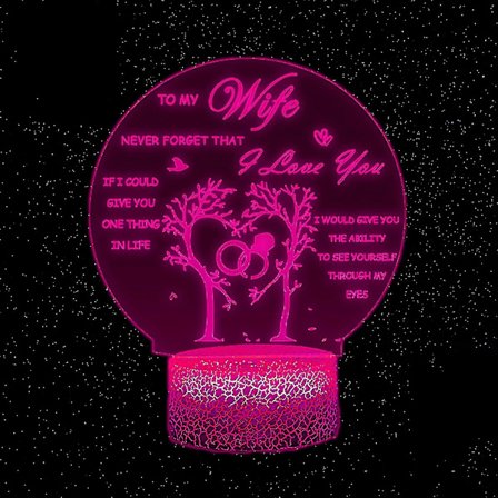 Shxx gave til kone, morsdagsgaver til kone, 3d nattlys, morsdagsgaver til kone, farsdagsgaver 3d11l-254