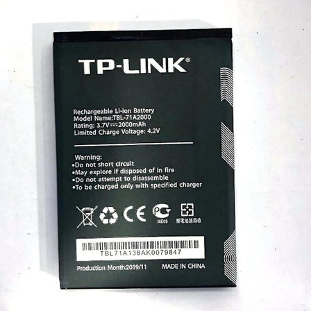 Kompatibel med 3,7v 2000mah Mah-batteri, kompatibel med Tp-link Tl-tr861 761 M5350 Tbl-71a2000 trådlös routerbatteri