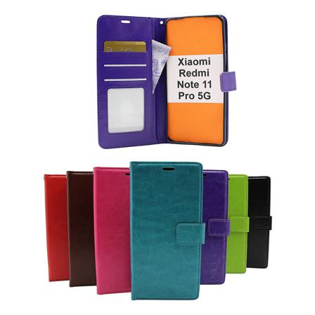 Crazy Horse Wallet Xiaomi Redmi Note 11 Pro 5g Lila