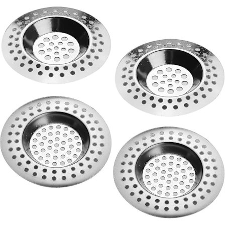 4 kpl Viemärin Hiussihti Ruostumaton Teräs Keittiön Allas Siivilä Tulppa Suihku Kylpyhuone Tulppa Reikä Hiussihti, Viemärin Suoja Suodatin, 2 Mallia (
