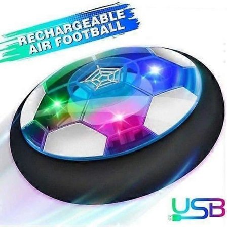 Luftdrevet Fodbold, Legetøj til Børn Genopladelig Fodbold med LED Lys Hover Fodbold Gave til Drenge Piger (FMY)