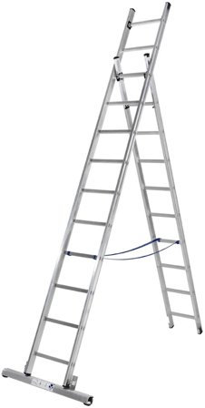 Skeppshultstegen YS-670 Kombistege C-profil, med stegfot 7 meter, Stegar & ställningar