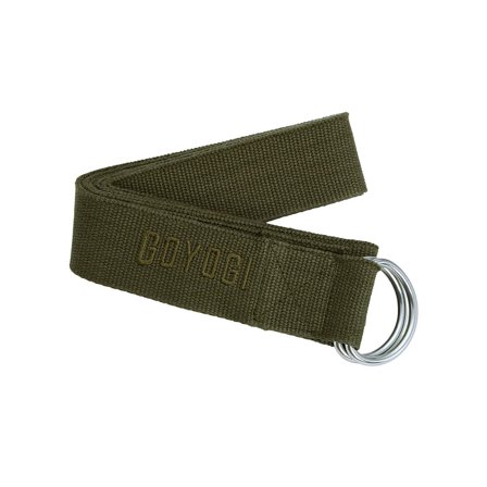 GOYOGI Calm Organic Cotton yoga Studio Strap Dark Olive - 280 cm, Sport & Velvære, Yogaudstyr, Øvrigt