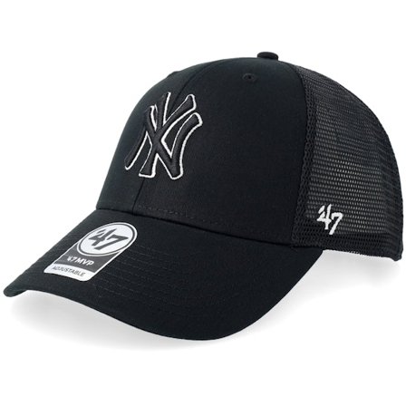 47 Brand - MLB Svart trucker Caps - New York Yankees Branson Mvp Black Trucker @ Hatstore