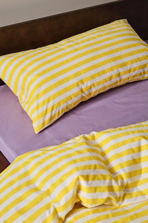 Jotex - Putevar 50x90 Cm Klar gul/hvit - KAYO - Kjøp Putevar hos Jotex