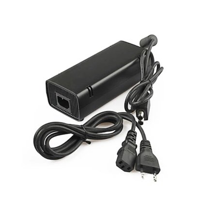 AC Adapter Strömförsörjning med Laddningskabel för XBOX 360 Slim Spelkonsol 100-240V Universalladdare