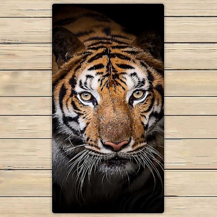 Tiger tittar på mig och blir arg Mikrofiber badlakan Badrum Kropp Dusch Till