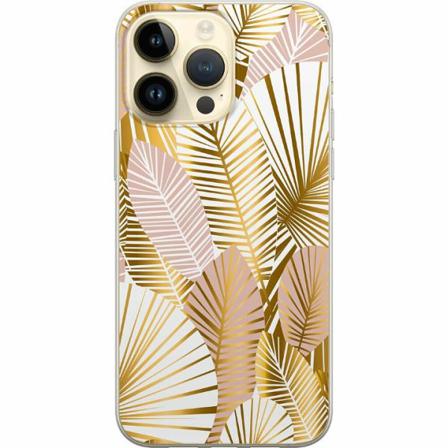 Apple Iphone 14 Pro Max Genomskinligt Skal Gold