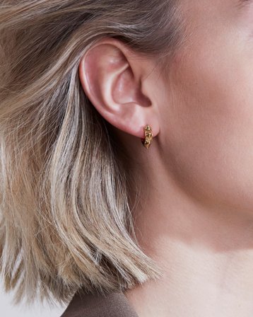 Edblad Peak Creoles Mini Gold Doré Bijoux Fille - Kids Brand Store