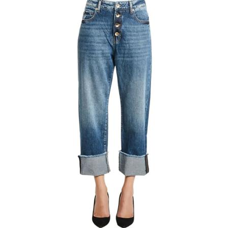 Gaudi, Cropped Jeans Blauw, Dames, Maat:W28